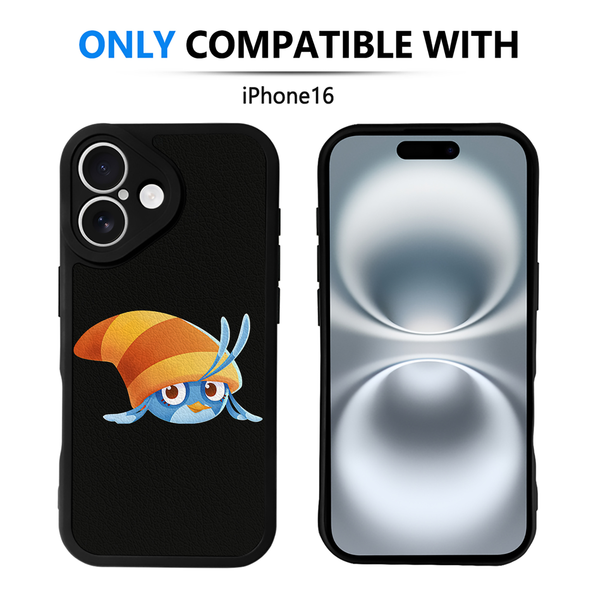 （画像用） Angry Birds アングリーバード 【iPhone 16シリーズ対応】シリコンスマホケース（レザー調） 材質：シリコン